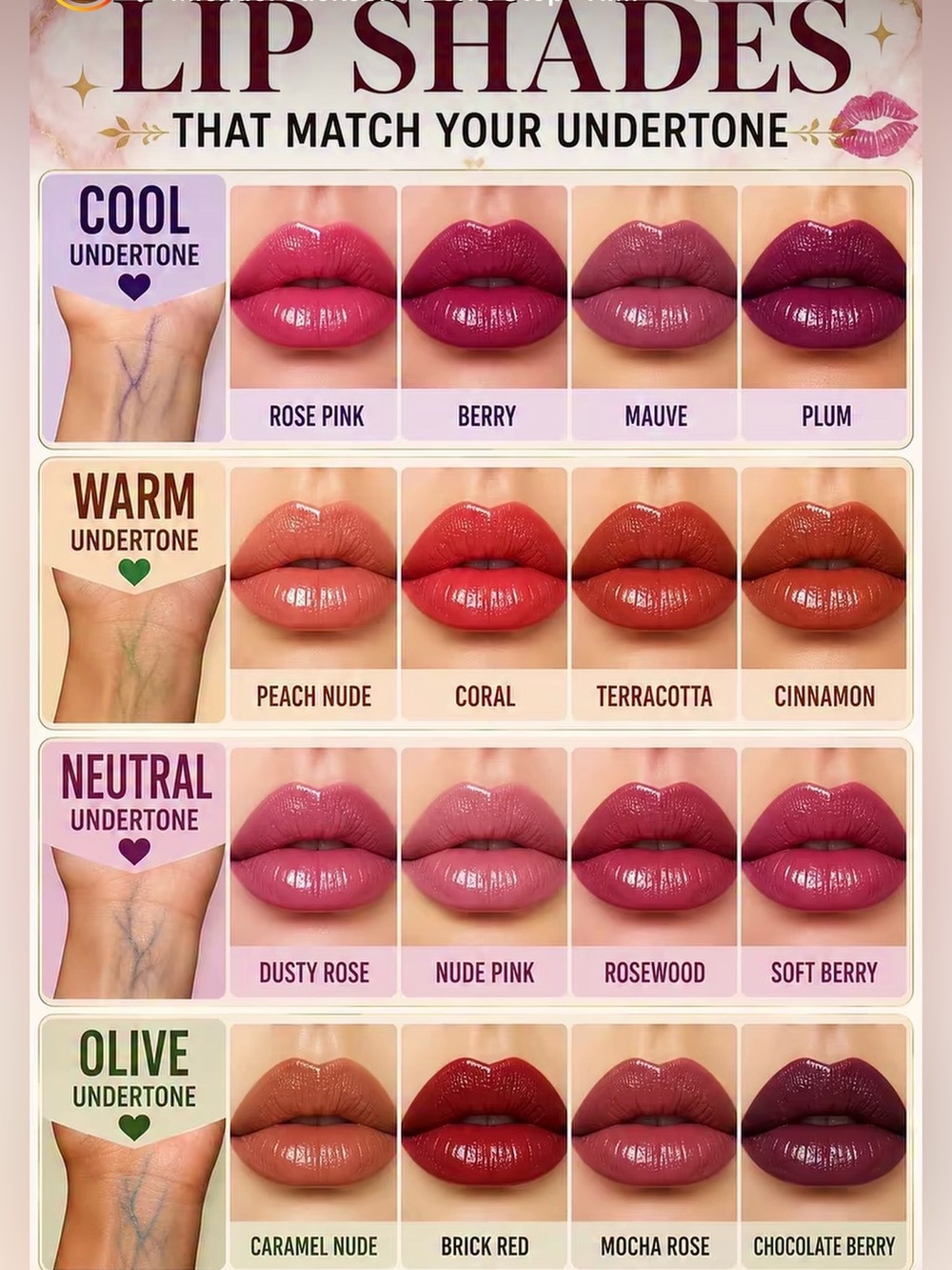 Lippie shades for undertone